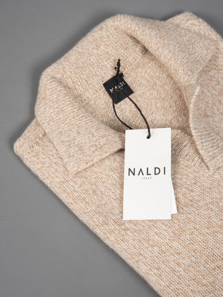 Maglia Polo Mouliné - Beige/Panna