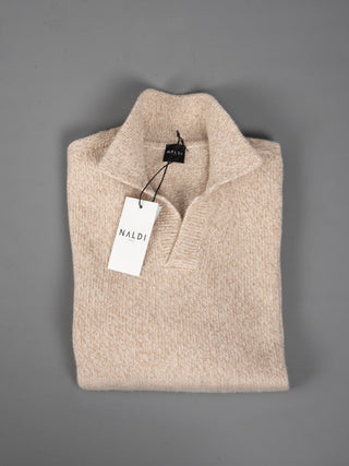 Maglia Polo Mouliné - Beige/Panna
