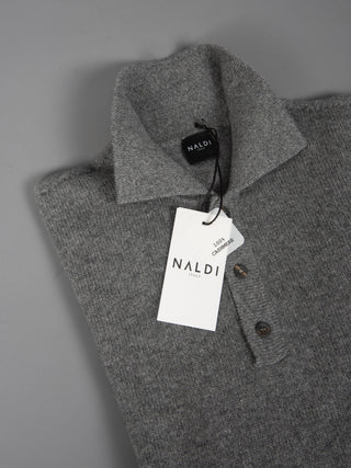 Maglia Polo Cashmere - Grigio