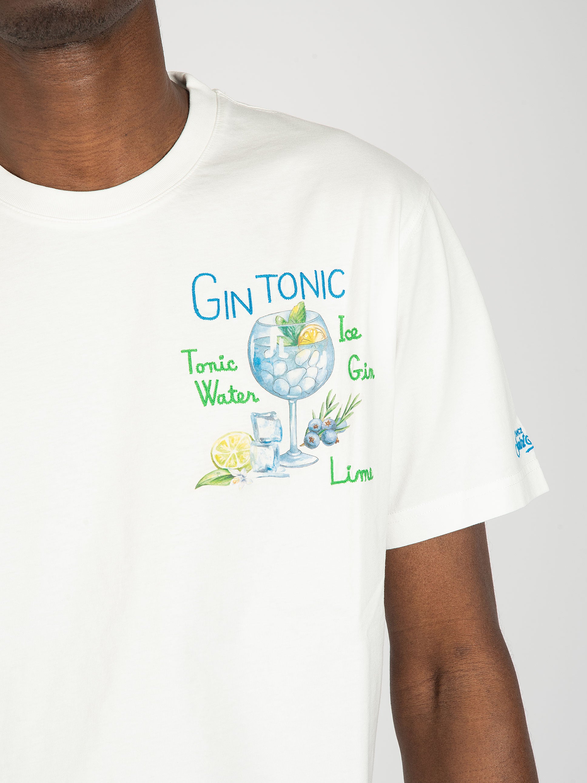 T-shirt Gin Glass - Bianco