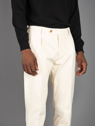 Pantalone Retro Cotone - Ecru