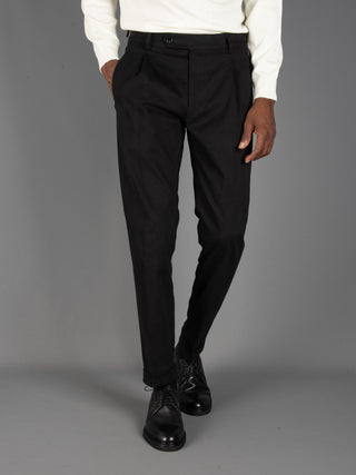 Pantalone Retro Cotone - Nero