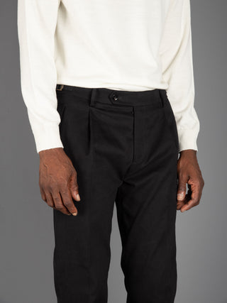 Pantalone Retro Cotone - Nero