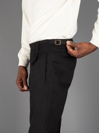 Pantalone Retro Cotone - Nero