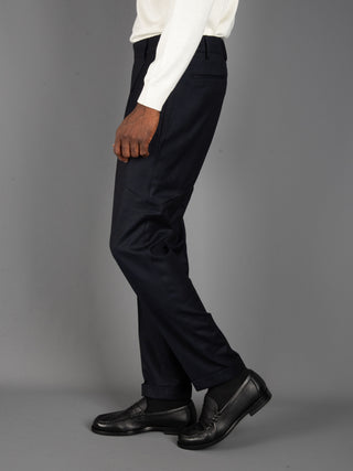 Pantalone Retro Lana - Blu Navy