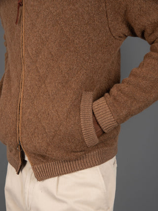 Giacca Bomber Quilted - Tabacco
