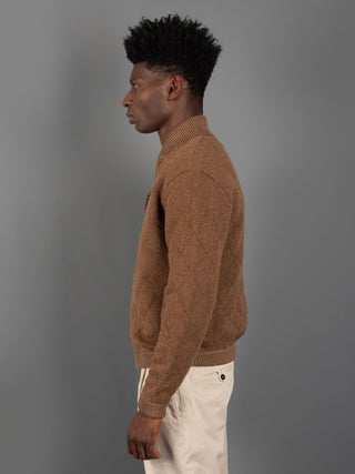 Giacca Bomber Quilted - Tabacco