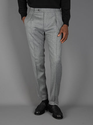 Pantalone Retro Lana - Grigio