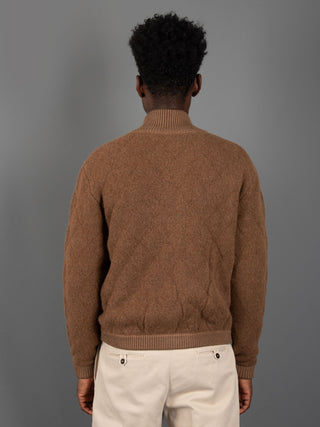 Giacca Bomber Quilted - Tabacco