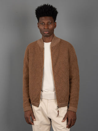 Giacca Bomber Quilted - Tabacco