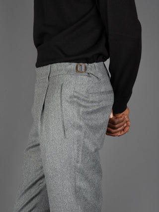 Pantalone Retro Lana - Grigio