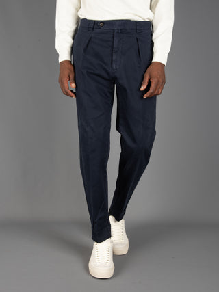 Pantalone Chiaia in Cotone - Navy