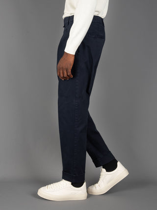 Pantalone Chiaia in Cotone - Navy