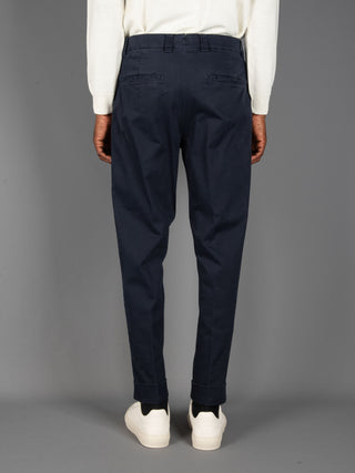 Pantalone Chiaia in Cotone - Navy