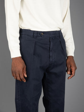 Pantalone Chiaia in Cotone - Navy