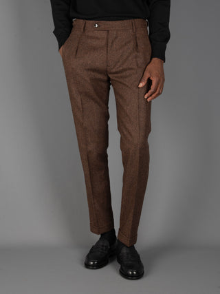 Pantalone Retro Spinato - Moro