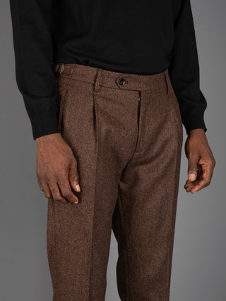 Pantalone Retro Spinato - Moro