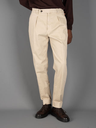 Pantalone Chiaia in Cotone - Beige