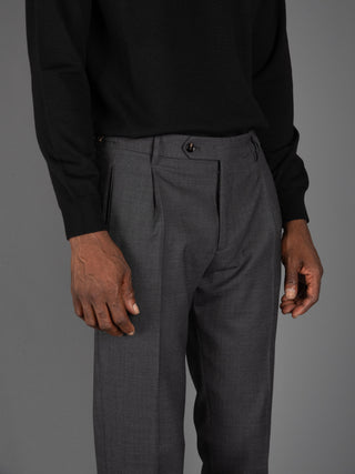 Pantalone Retro Lana Tech - Antracite