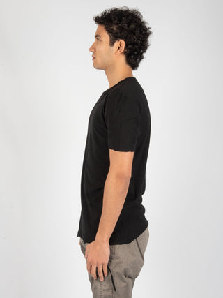 T-Shirt con Ricamo - Nero