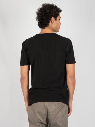 T-Shirt con Ricamo - Nero