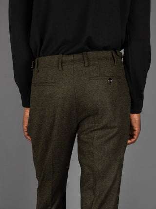 Pantalone Retro Spinato - Verde