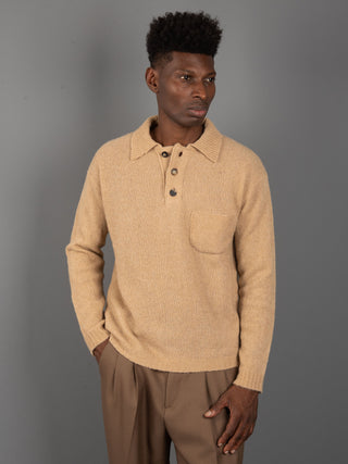 Maglia Polo Mouse - Cammello