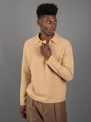 Maglia Polo Mouse - Cammello
