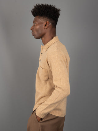 Maglia Polo Mouse - Cammello