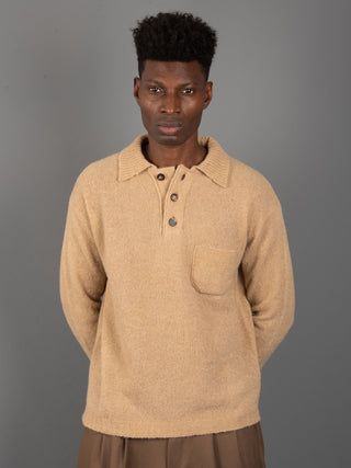 Maglia Polo Mouse - Cammello