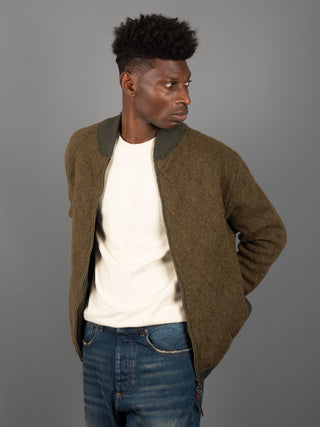 Giacca Bomber Quilted - Verde Militare