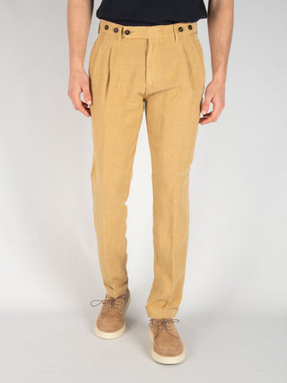 Pantalone Barber Lyocell Lino - Deserto