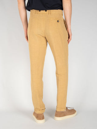 Pantalone Barber Lyocell Lino - Deserto