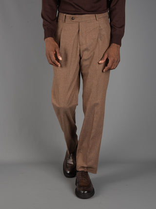 Pantalone DVR5  Flanella - Tabacco