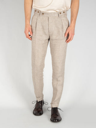 Pantalone Barber Lino - Bianco