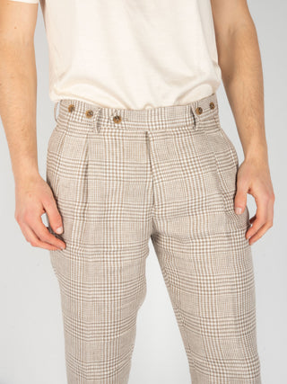 Pantalone Barber Lino - Bianco