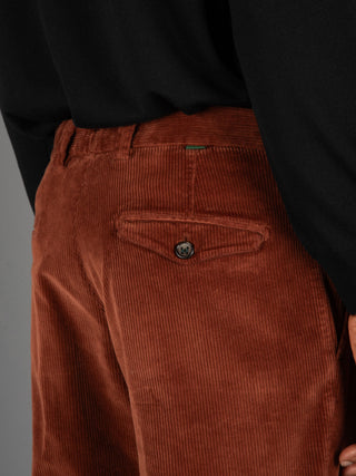 Pantalone Chiaia Velluto - Amaranto