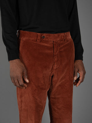 Pantalone Chiaia Velluto - Amaranto