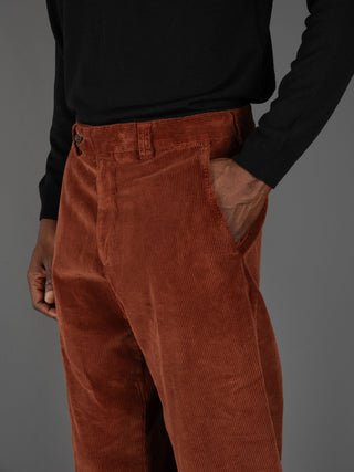 Pantalone Chiaia Velluto - Amaranto
