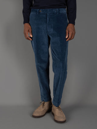 Pantalone Chiaia Velluto - Indaco
