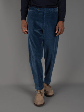 Pantalone Chiaia Velluto - Indaco