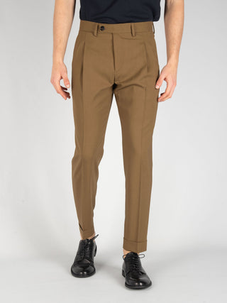 Pantalone Robert Lana - Tabacco