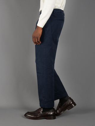 Pantalone Cotone  - Blu