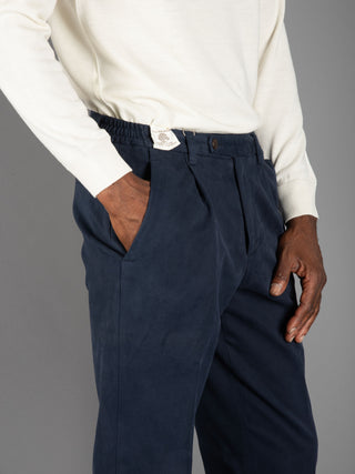 Pantalone Cotone  - Blu