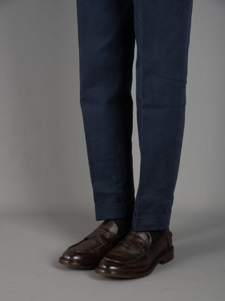 Pantalone Cotone  - Blu