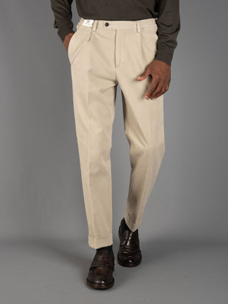 Pantalone Cotone - Sabbia