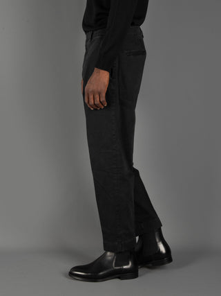 Pantalone Chiaia cotone - Nero