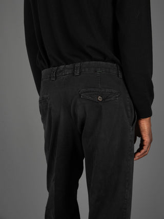 Pantalone Chiaia cotone - Nero