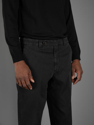 Pantalone Chiaia cotone - Nero