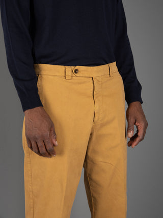 Pantalone Chiaia Cotone - Ocra